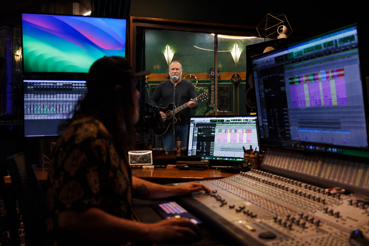 Bob Gambino in the studio